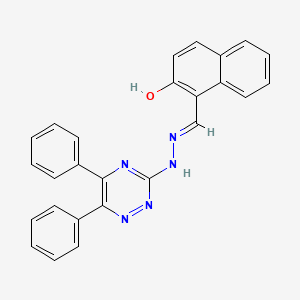 1-{(1E)-2-[(5,6-diphenyl(1,2,4-triazin-3-yl))amino]-2-azavinyl}naphthalen-2-ol