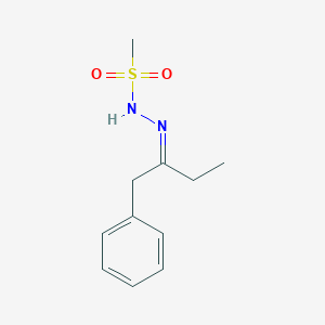 molecular formula C11H16N2O2S B1656920 N-[(Z)-1-phenylbutan-2-ylideneamino]methanesulfonamide CAS No. 5479-22-1