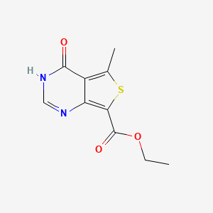 ethyl 5-methyl-4-oxo-1H-thieno[3,4-d]pyrimidine-7-carboxylate