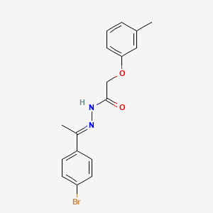 N-[(E)-1-(4-bromophenyl)ethylideneamino]-2-(3-methylphenoxy)acetamide