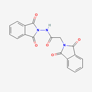 molecular formula C18H11N3O5 B1656929 N,2-bis(1,3-dioxoisoindol-2-yl)acetamide CAS No. 5480-33-1