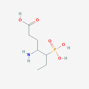 4-Amino-5-phosphonoheptanoic acid