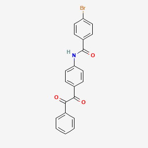 4-bromo-N-[4-(2-oxo-2-phenylacetyl)phenyl]benzamide