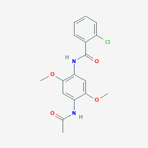 N-(4-Acetamido-2,5-dimethoxy-phenyl)-2-chloro-benzamide