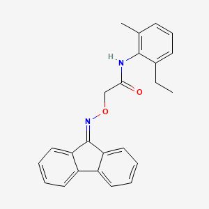 molecular formula C24H22N2O2 B1656958 N-(2-ethyl-6-methylphenyl)-2-(fluoren-9-ylideneamino)oxyacetamide CAS No. 5487-38-7