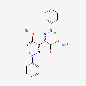 molecular formula C16H12N4Na2O4 B1656963 Butanedioic acid, bis(phenylhydrazono)-, disodium salt CAS No. 549-94-0