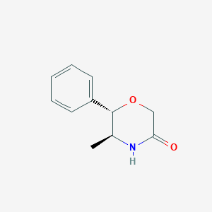 molecular formula C11H13NO2 B1656972 (5S,6S)-5-methyl-6-phenylmorpholin-3-one CAS No. 5493-94-7