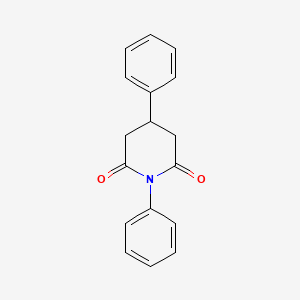 molecular formula C17H15NO2 B1656975 1,4-Diphenylpiperidine-2,6-dione CAS No. 54946-32-6