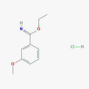 Benzenecarboximidic acid, 3-methoxy-, ethyl ester, hydrochloride