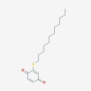 molecular formula C18H28O2S B1656989 2-(Dodecylsulfanyl)-1,4-benzoquinone CAS No. 55034-75-8
