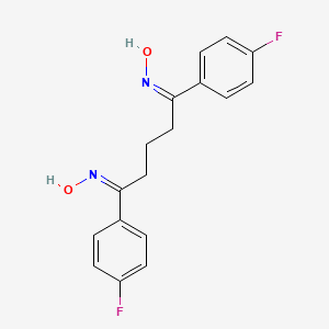 (NZ)-N-[(5Z)-1,5-bis(4-fluorophenyl)-5-hydroxyiminopentylidene]hydroxylamine