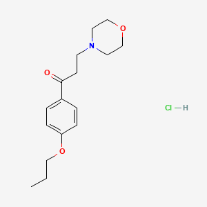 Propiophenone, 3-morpholino-4'-propoxy-, hydrochloride