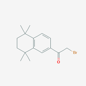 molecular formula C16H21BrO B165702 2-Bromo-1-(5,5,8,8-tetramethyl-5,6,7,8-tetrahydronaphthalen-2-yl)ethan-1-one CAS No. 132392-28-0