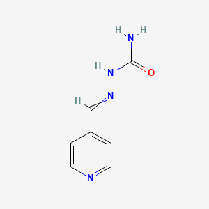 molecular formula C7H8N4O B1657030 (Pyridin-4-ylmethylideneamino)urea CAS No. 5526-59-0