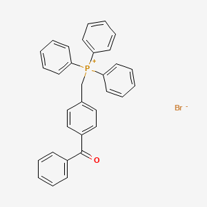 molecular formula C32H26BrOP B1657036 Phosphonium, [(4-benzoylphenyl)methyl]triphenyl-, bromide CAS No. 55274-11-8