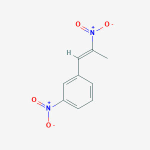 molecular formula C9H8N2O4 B165705 1-(3-Nitrophenyl)-2-nitropropene CAS No. 134538-50-4