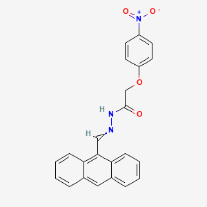N-(anthracen-9-ylmethylideneamino)-2-(4-nitrophenoxy)acetamide