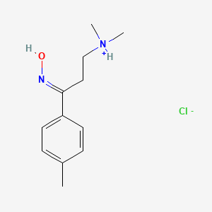 B1657070 [(3E)-3-hydroxyimino-3-(4-methylphenyl)propyl]-dimethylazanium;chloride CAS No. 5536-08-3