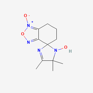 1'-hydroxy-4',5',5'-trimethyl-1-oxidospiro[6,7-dihydro-5H-2,1,3-benzoxadiazol-1-ium-4,2'-imidazole]