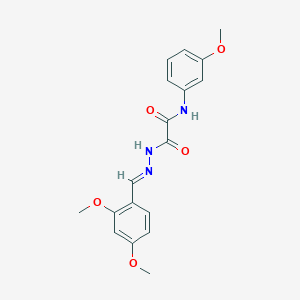 2-[(2E)-2-(2,4-dimethoxybenzylidene)hydrazinyl]-N-(3-methoxyphenyl)-2-oxoacetamide
