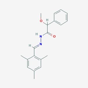 2-methoxy-2-phenyl-N-[(E)-(2,4,6-trimethylphenyl)methylideneamino]acetamide