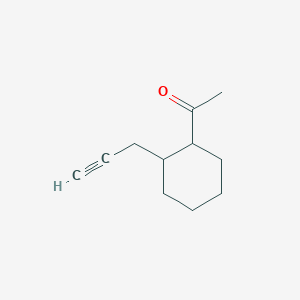 molecular formula C11H16O B165710 1-Acetyl-2-(2-propynyl)cyclohexane CAS No. 125488-49-5