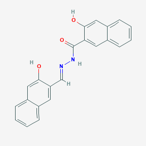 3-Hydroxy-N-[(E)-(3-hydroxynaphthalen-2-yl)methylideneamino]naphthalene-2-carboxamide