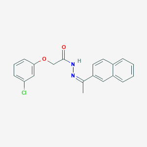 2-(3-chlorophenoxy)-N-[(Z)-1-naphthalen-2-ylethylideneamino]acetamide
