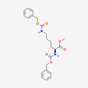 B1657156 Methyl (2S)-2,6-DI{[(benzyloxy)carbonyl]amino}hexanoate CAS No. 55592-84-2
