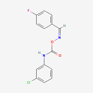 [(Z)-(4-fluorophenyl)methylideneamino] N-(3-chlorophenyl)carbamate