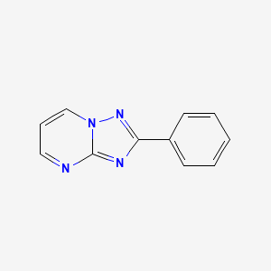 molecular formula C11H8N4 B1657176 2-Phenyl-[1,2,4]triazolo[1,5-a]pyrimidine CAS No. 55643-77-1