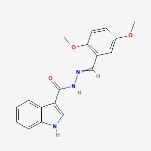 N-[(2,5-dimethoxyphenyl)methylideneamino]-1H-indole-3-carboxamide
