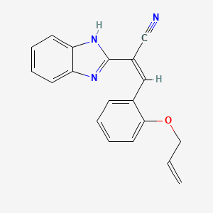 (Z)-2-(1H-benzimidazol-2-yl)-3-(2-prop-2-enoxyphenyl)prop-2-enenitrile