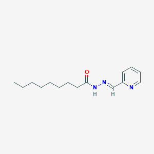 molecular formula C15H23N3O B1657183 N'-(2-pyridinylmethylene)nonanohydrazide CAS No. 5566-63-2
