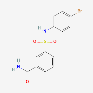5-[(4-Bromophenyl)sulfamoyl]-2-methylbenzamide