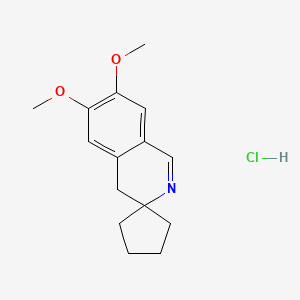 6,7-dimethoxyspiro[4H-isoquinoline-3,1'-cyclopentane];hydrochloride