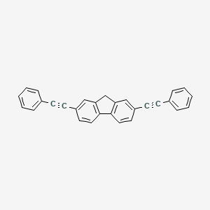 molecular formula C29H18 B1657205 9H-Fluorene, 2,7-bis(phenylethynyl)- CAS No. 55718-44-0
