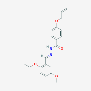 N-[(E)-(2-ethoxy-5-methoxyphenyl)methylideneamino]-4-prop-2-enoxybenzamide