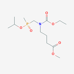 molecular formula C13H26NO6P B1657223 Methyl 4-[ethoxycarbonyl-[(methyl-propan-2-yloxy-phosphoryl)methyl]amino]butanoate CAS No. 5577-62-8