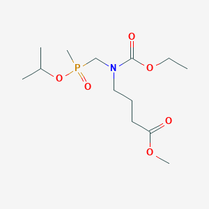 Methyl 4-[ethoxycarbonyl-[(methyl-propan-2-yloxy-phosphoryl)methyl]amino]butanoate