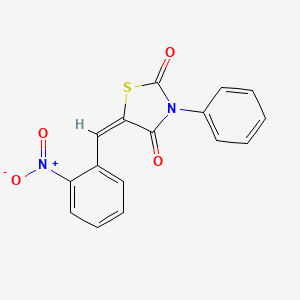 (5E)-5-[(2-nitrophenyl)methylidene]-3-phenyl-1,3-thiazolidine-2,4-dione