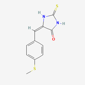 (5E)-5-[4-(methylthio)benzylidene]-2-thioxoimidazolidin-4-one