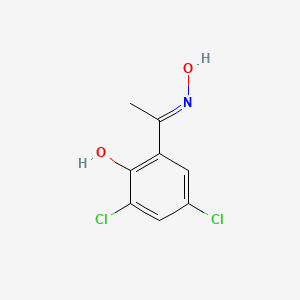 molecular formula C8H7Cl2NO2 B1657227 Ethanone, 1-(3,5-dichloro-2-hydroxyphenyl)-, oxime CAS No. 55779-51-6