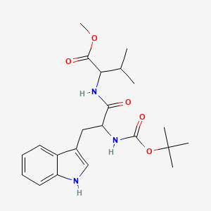 methyl 2-[[3-(1H-indol-3-yl)-2-[(2-methylpropan-2-yl)oxycarbonylamino]propanoyl]amino]-3-methylbutanoate