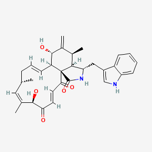 (1R,3E,6R,7Z,9S,11E,13R,14S,16S,17R,18S)-6,14-Dihydroxy-18-(1H-indol-3-ylmethyl)-7,9,16-trimethyl-15-methylidene-19-azatricyclo[11.7.0.01,17]icosa-3,7,11-triene-2,5,20-trione