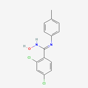 2,4-dichloro-N-hydroxy-N'-(4-methylphenyl)benzenecarboximidamide