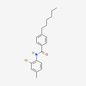 N-(2-Bromo-4-methyl-phenyl)-4-hexyl-benzamide