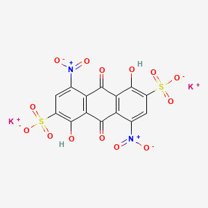 Dipotassium 1,5-dihydroxy-9,10-dihydro-4,8-dinitro-9,10-dioxoanthracene-2,6-disulphonate
