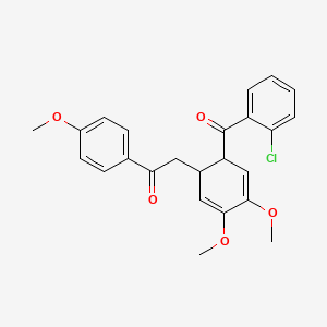 2-[6-(2-Chlorobenzoyl)-3,4-dimethoxycyclohexa-2,4-dien-1-yl]-1-(4-methoxyphenyl)ethanone