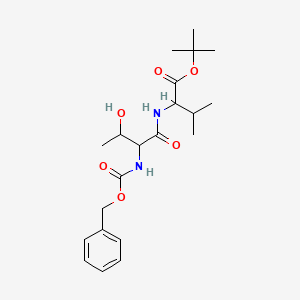 Tert-butyl 2-[[3-hydroxy-2-(phenylmethoxycarbonylamino)butanoyl]amino]-3-methylbutanoate